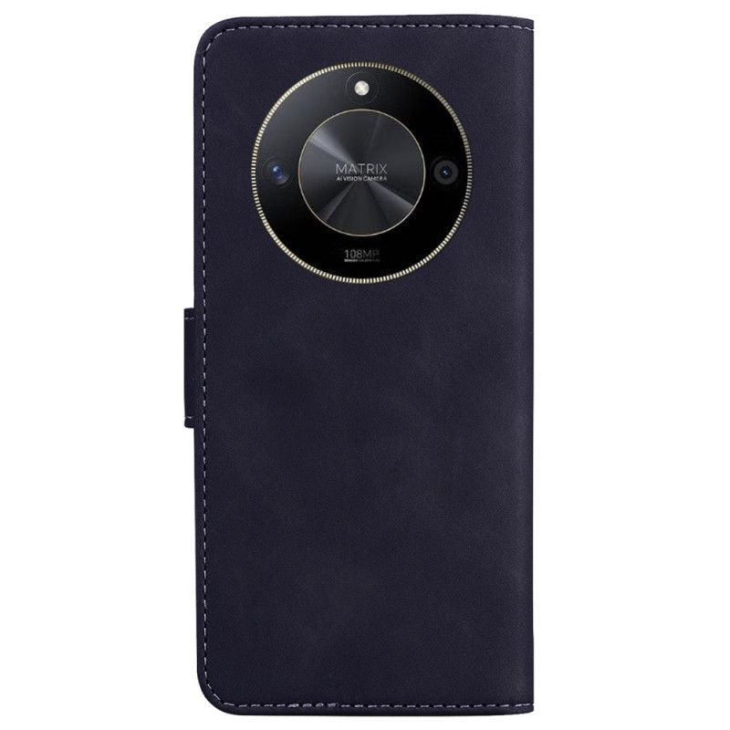 Læder Cover Honor X9b / Magic 6 Lite Telefon Etui Lædereffektsøm