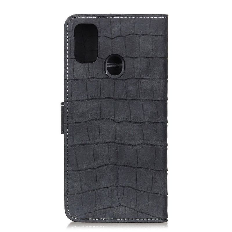 Flip Cover Huawei P Smart 2020 Anti-fald Imiteret Læder Croc Effekt