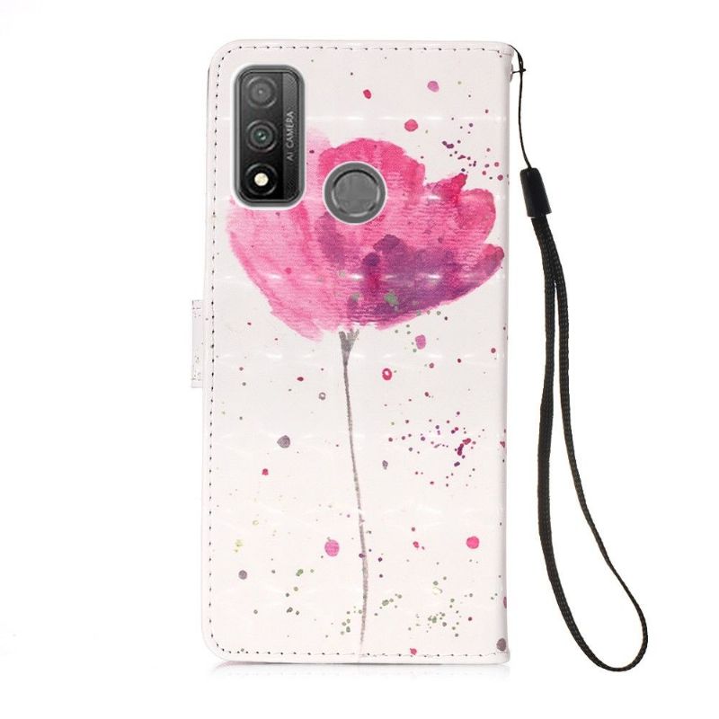 Flip Cover Huawei P Smart 2020 Lyserød Blomst