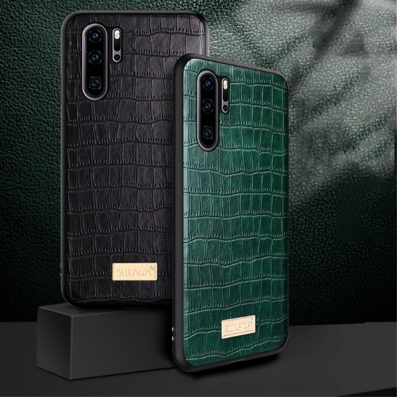 Cover Huawei P30 Pro Sulada Croc Lædereffekt