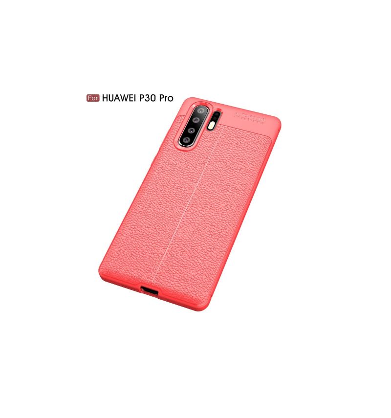 Cover Huawei P30 Pro Tekstureret Læderstil Gel