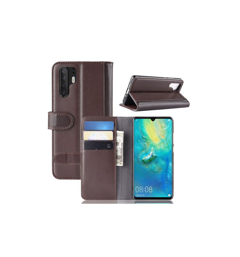 Flip Cover Huawei P30 Pro Anti-fald Premium Læder Kortholder