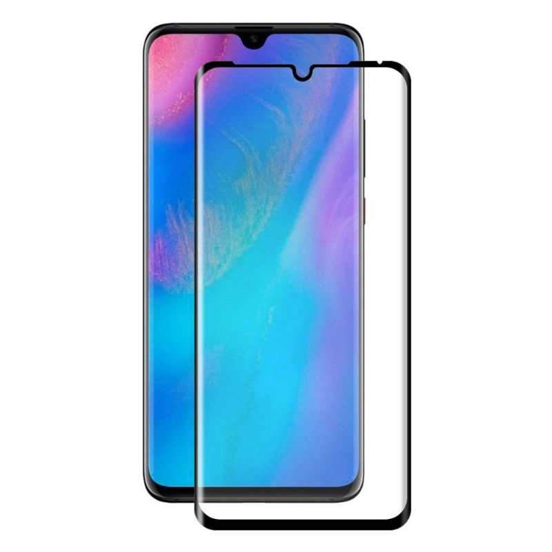 Huawei P30 Pro - Fuld Størrelse Hærdet Glas Skærmbeskytter - Sort