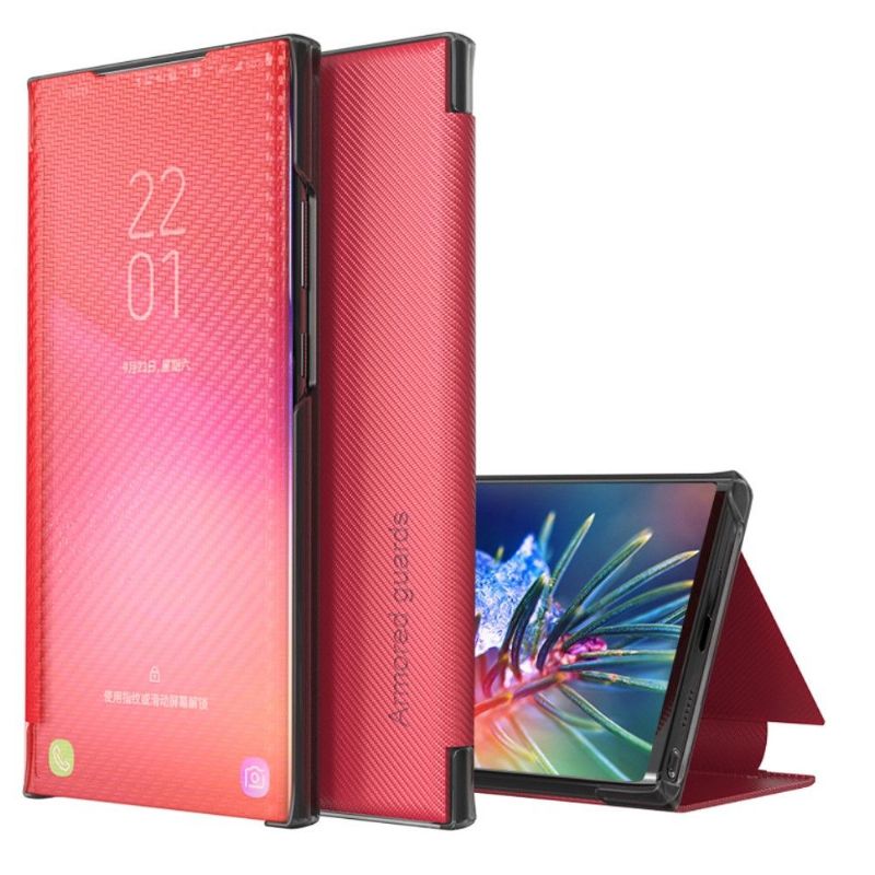 Mobilcover Huawei P30 Pro Flip Cover Kulfiber