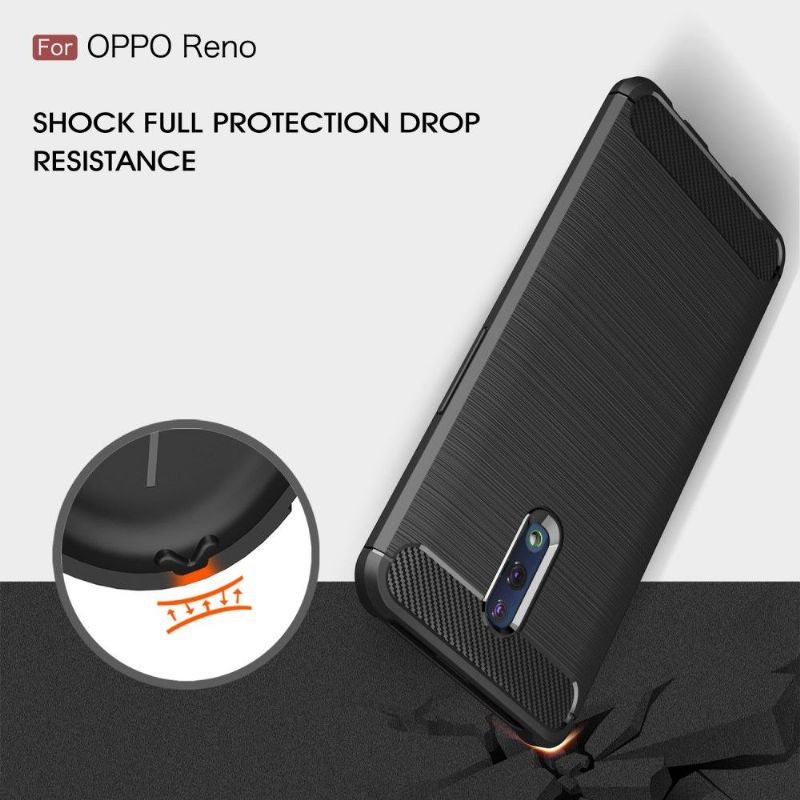 Cover Oppo Reno Carbon Børstet Gel