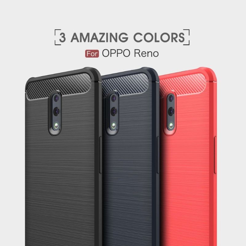 Cover Oppo Reno Carbon Børstet Gel