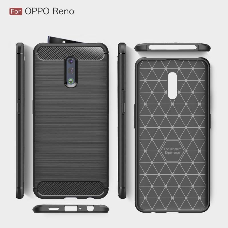 Cover Oppo Reno Carbon Børstet Gel