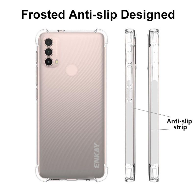 Cover Motorola Moto E20 / E30 / E40 Beskyttelsessæt Beskyttelse Enkay Transparent