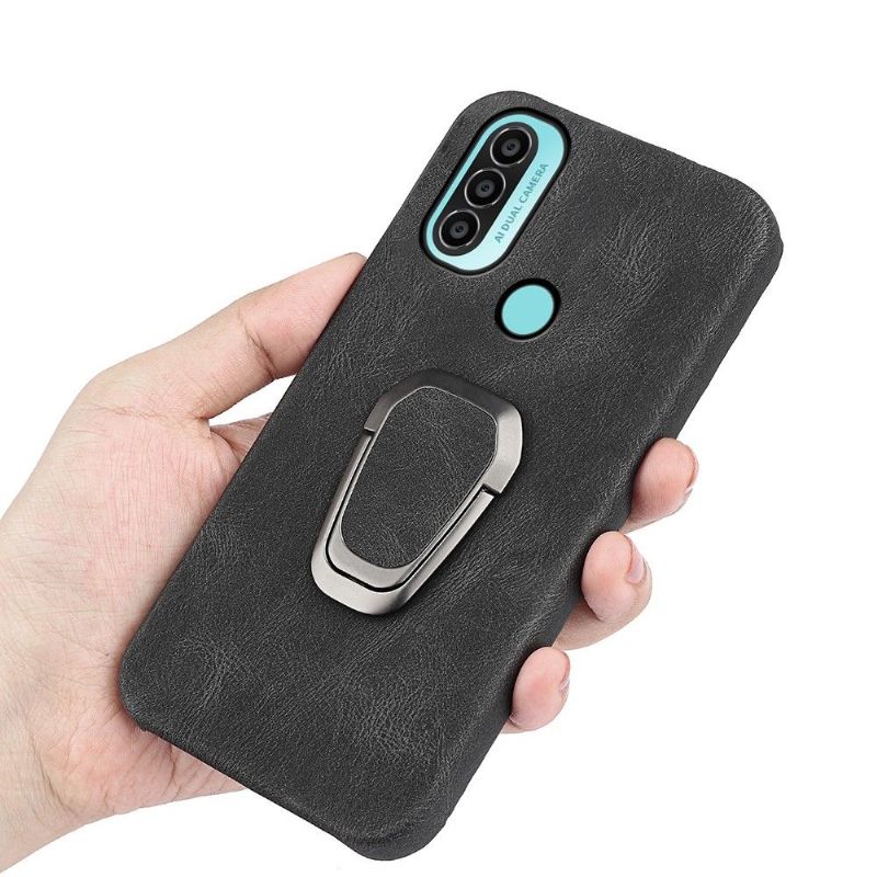 Cover Motorola Moto E20 / E30 / E40 Imiteret Læder Med Stativ