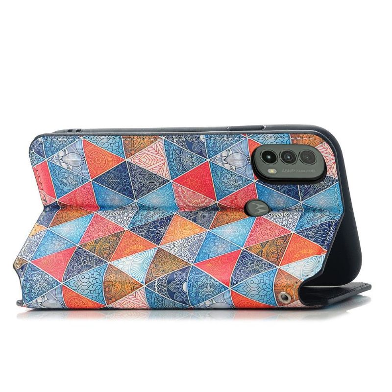 Flip Cover Motorola Moto E20 / E30 / E40 Anti-fald Mandala Kalejdoskop