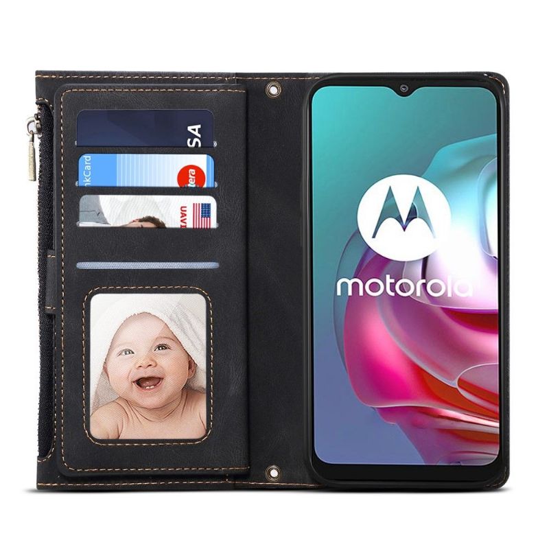 Flip Cover Motorola Moto E20 / E30 / E40 Anti-fald Punge Etui Irene