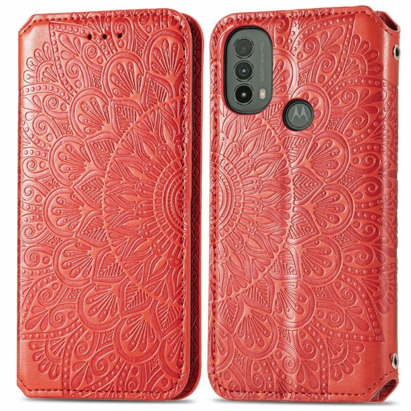 Flip Cover Motorola Moto E20 / E30 / E40 Læder Cover Flip Chic Mandala