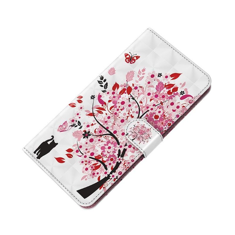 Flip Cover Samsung Galaxy A03s Anti-fald Blomstertræ