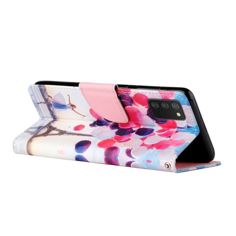 Flip Cover Samsung Galaxy A03s Eiffeltårnets Ballonpige