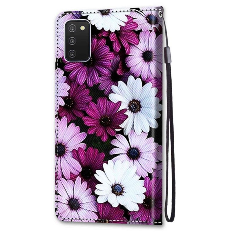 Flip Cover Samsung Galaxy A03s Farverige Tusindfryd