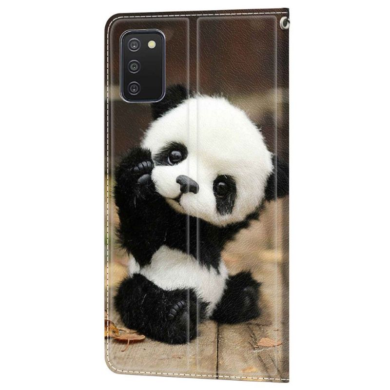 Flip Cover Samsung Galaxy A03s Lille Panda