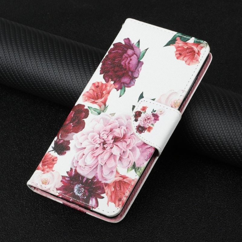 Flip Cover Samsung Galaxy A03s Pæonblomst