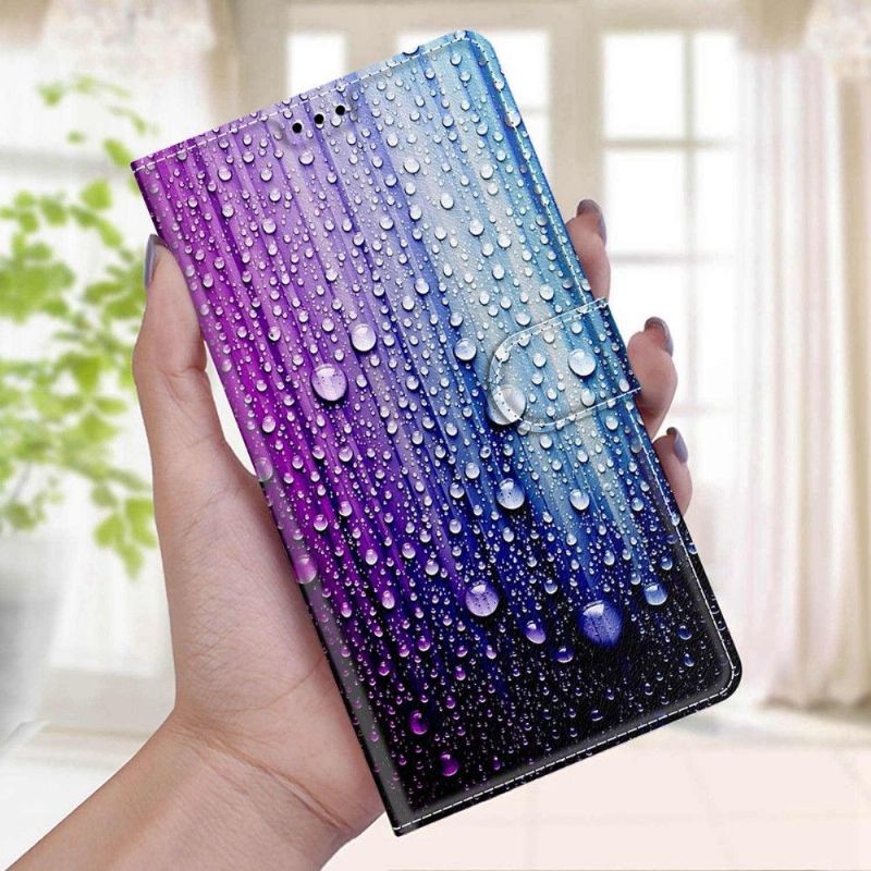 Flip Cover Samsung Galaxy A03s Vanddråber