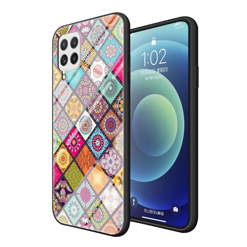 Cover Samsung Galaxy A22 4G Mandala Kalejdoskop Med Stand