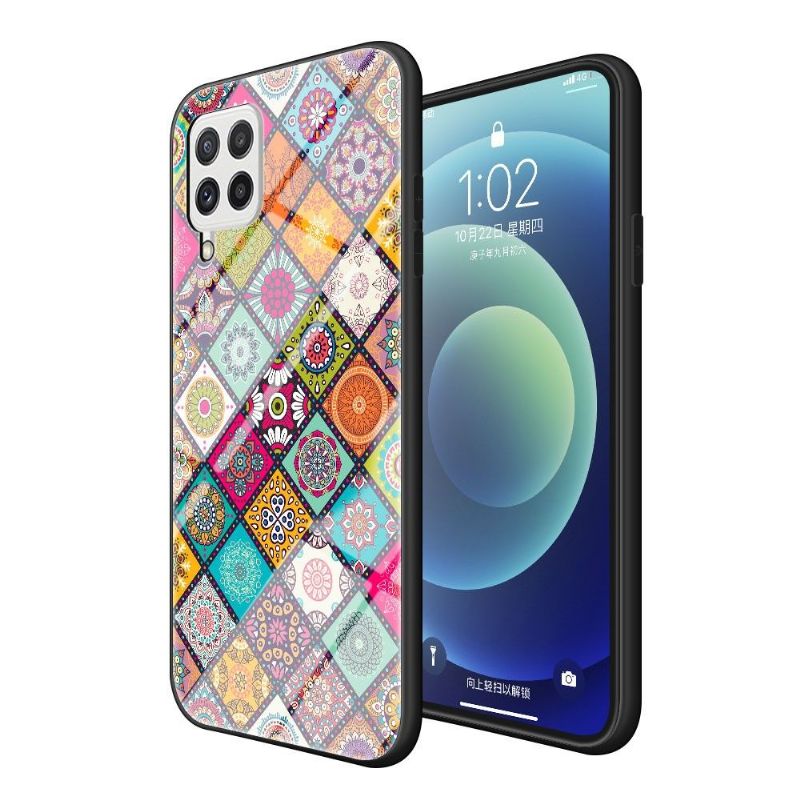 Cover Samsung Galaxy A22 4G Mandala Kalejdoskop Med Stand