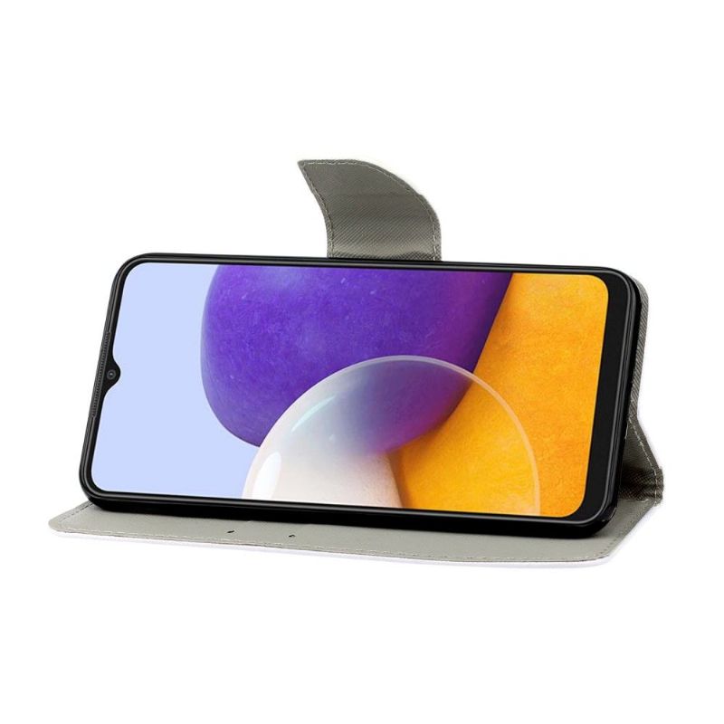 Flip Cover Samsung Galaxy A22 4G Akvarel Drømmefanger