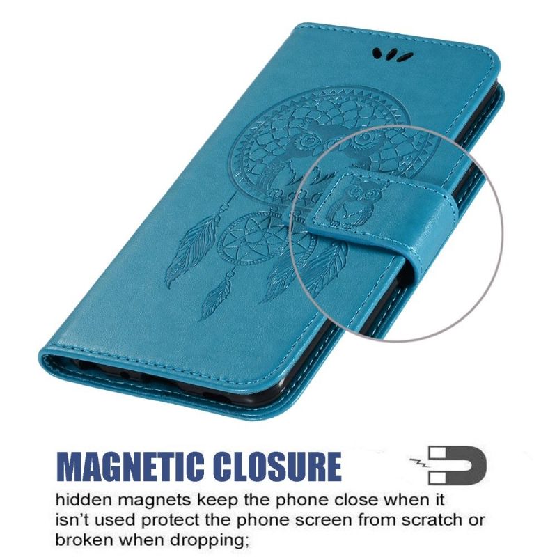 Flip Cover Samsung Galaxy A22 4G Drømmefanger Ugle