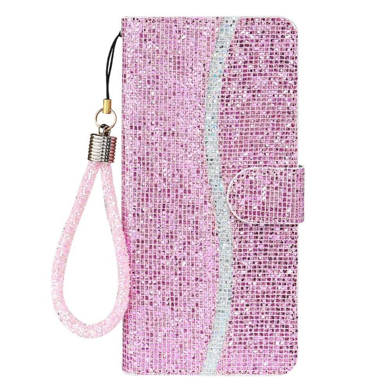 Flip Cover Samsung Galaxy A22 4G Glitterkortholder