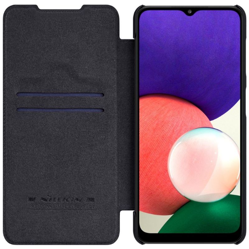 Flip Cover Samsung Galaxy A22 4G Qin Series Lædereffekt