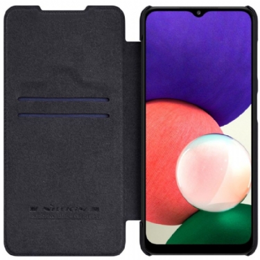 Flip Cover Samsung Galaxy A22 4G Qin Series Lædereffekt