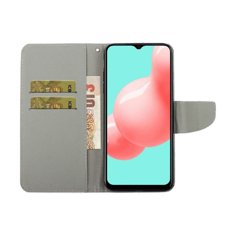 Flip Cover Samsung Galaxy A22 4G Rør Ikke Ved Mig Og Kat