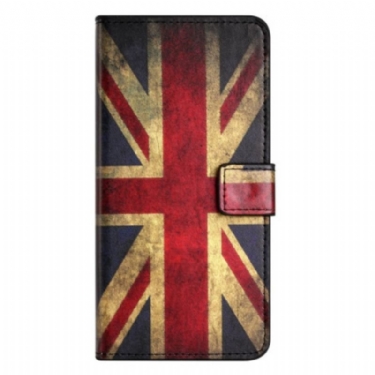 Flip Cover OnePlus 10T 5G Vintage Engelsk Flag