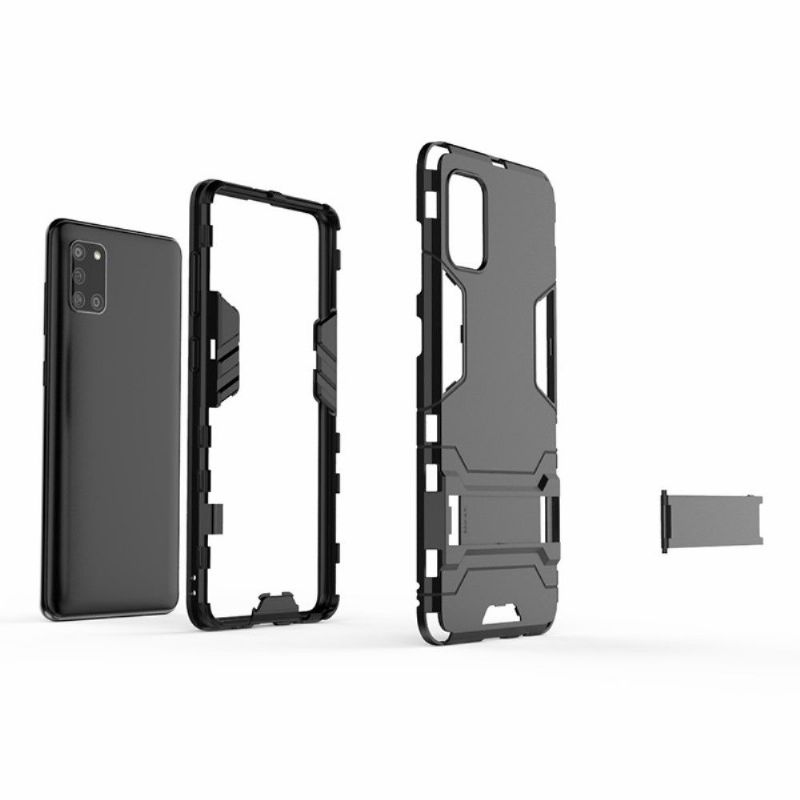 Cover Samsung Galaxy A31 Anti-fald Cool Guard Stødsikker Med Integreret Stativ