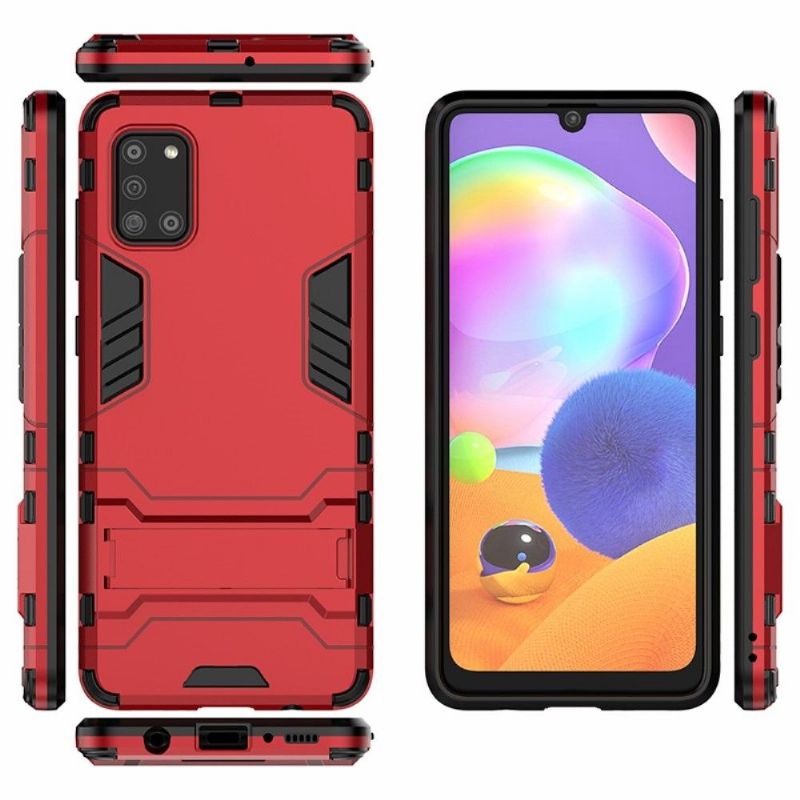 Cover Samsung Galaxy A31 Anti-fald Cool Guard Stødsikker Med Integreret Stativ