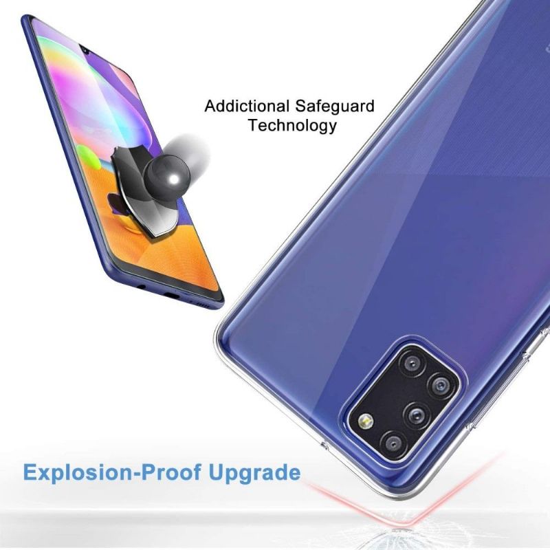 Etui + Hærdet Glas Beskyttelsesfilm Til Samsung Galaxy A31