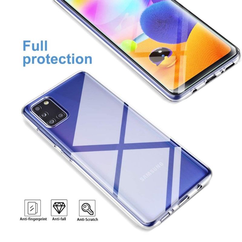 Etui + Hærdet Glas Beskyttelsesfilm Til Samsung Galaxy A31