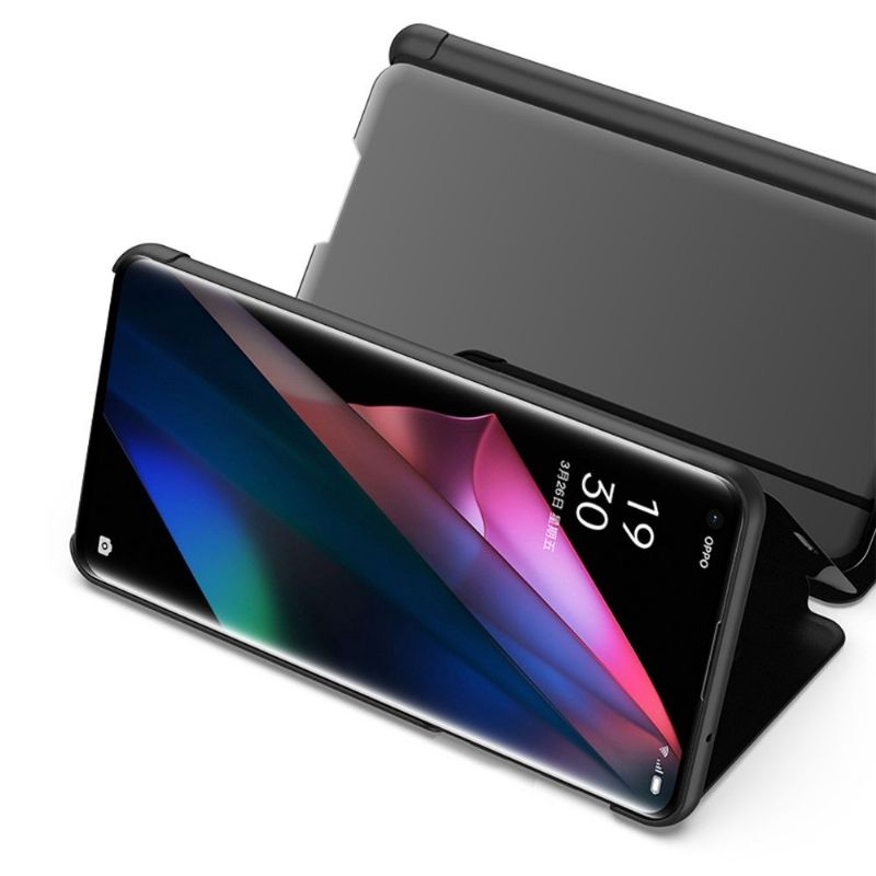 Cover Oppo Find X3 Pro Flip Cover Spejleffekt