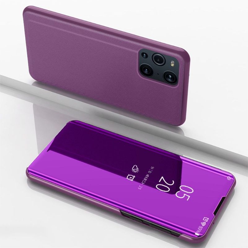 Cover Oppo Find X3 Pro Flip Cover Spejleffekt