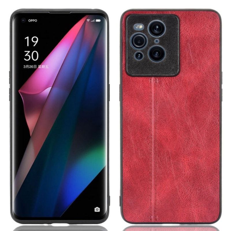 Cover Oppo Find X3 Pro Lædereffekt