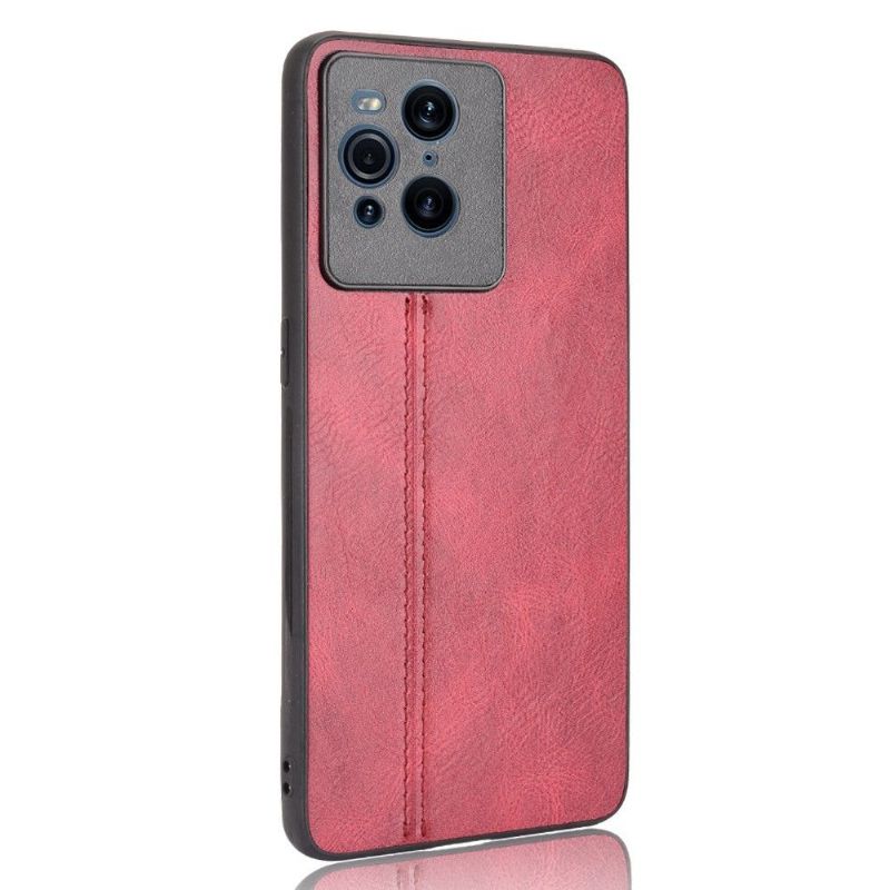 Cover Oppo Find X3 Pro Lædereffekt