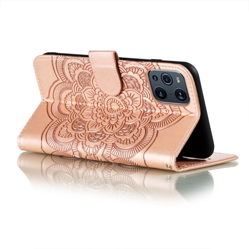 Flip Cover Oppo Find X3 Pro Enkelt Mandala