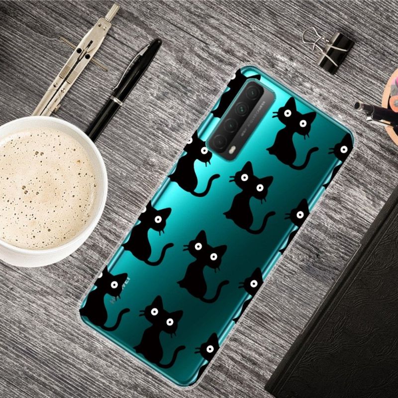 Cover Huawei P Smart 2021 Hemming Sorte Katte