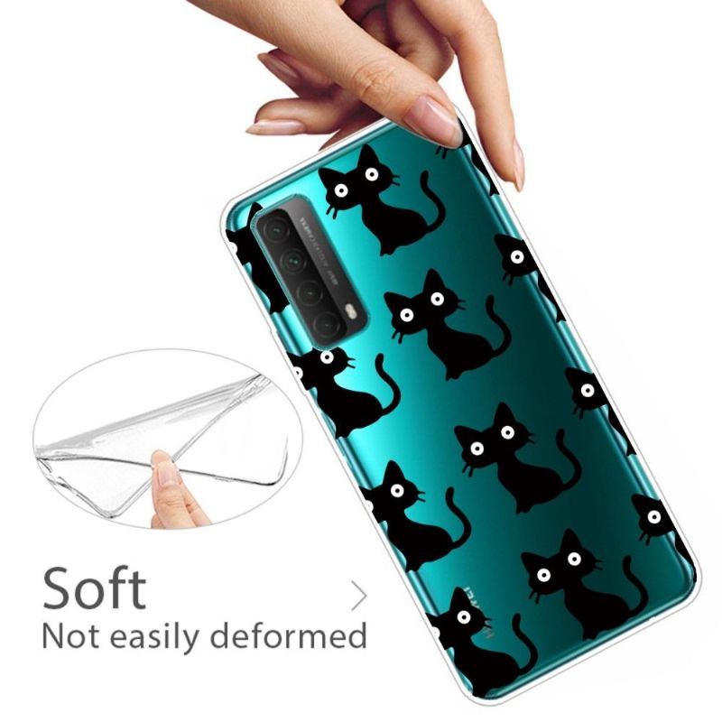 Cover Huawei P Smart 2021 Hemming Sorte Katte