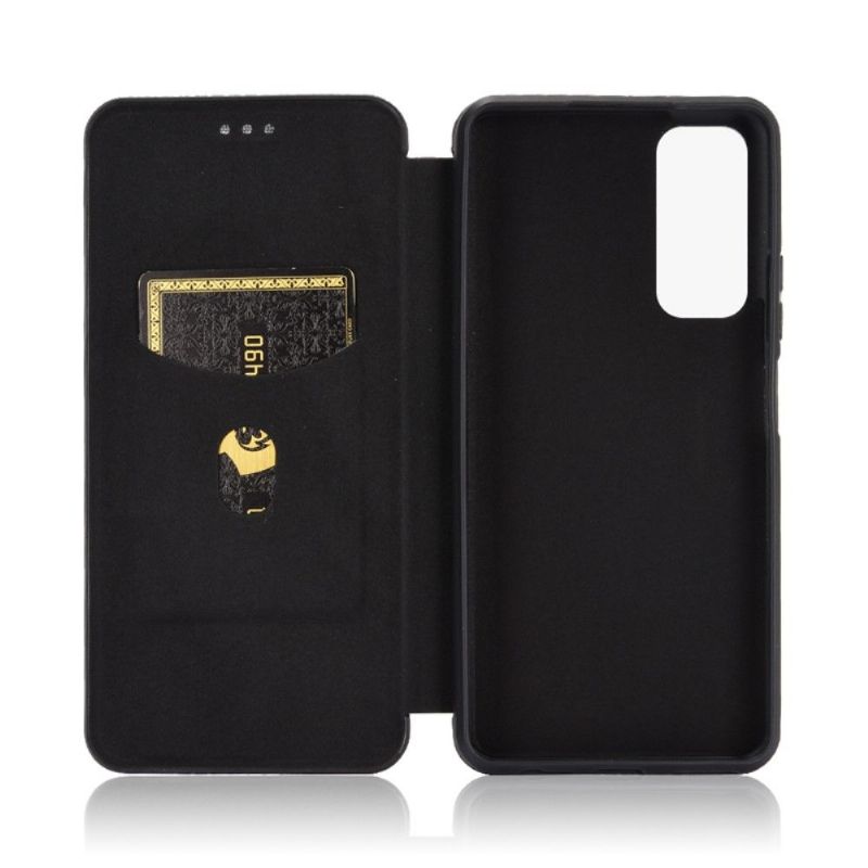 Flip Cover Huawei P Smart 2021 Carbon Fiber Style Kunstlæder