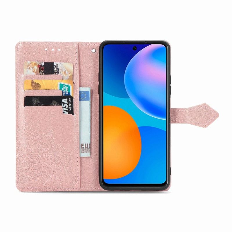 Flip Cover Huawei P Smart 2021 Mandala Kortholder