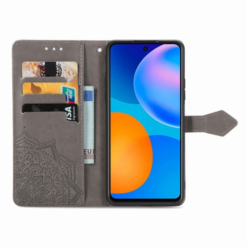 Flip Cover Huawei P Smart 2021 Mandala Kortholder