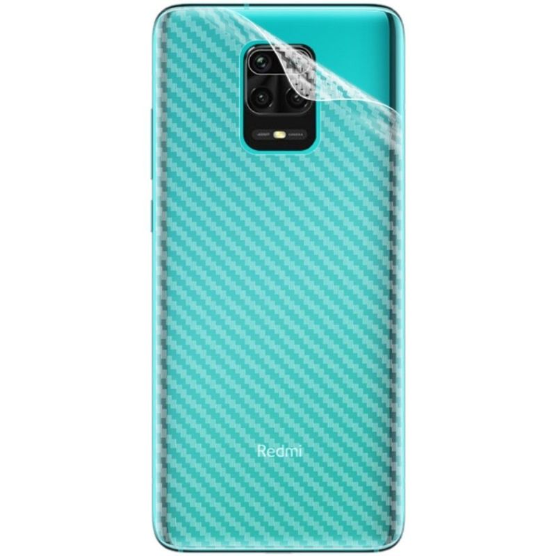 Carbon Bagfilm Til Xiaomi Redmi Note 9 Pro (2 Stk.)