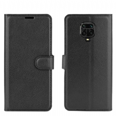 Flip Cover Xiaomi Redmi Note 9S / Redmi Note 9 Pro Hemming Punge Etui Læderstil