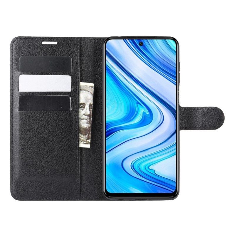 Flip Cover Xiaomi Redmi Note 9S / Redmi Note 9 Pro Hemming Punge Etui Læderstil