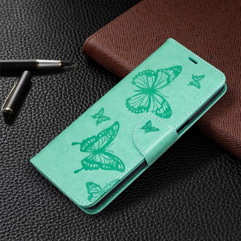 Flip Cover Xiaomi Redmi Note 9S / Redmi Note 9 Pro Support Funktion Sommerfugle