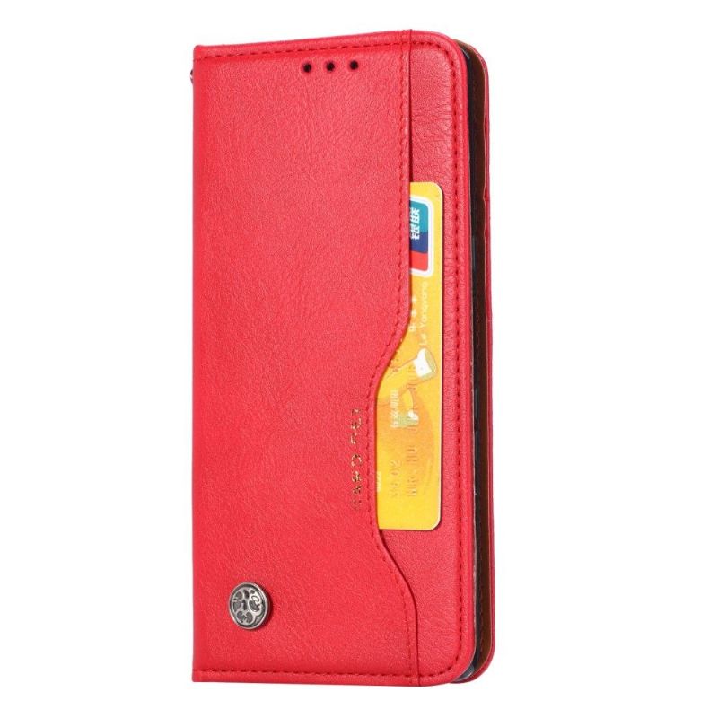 Læder Cover Xiaomi Redmi Note 9S / Redmi Note 9 Pro Kortholder Stand Case